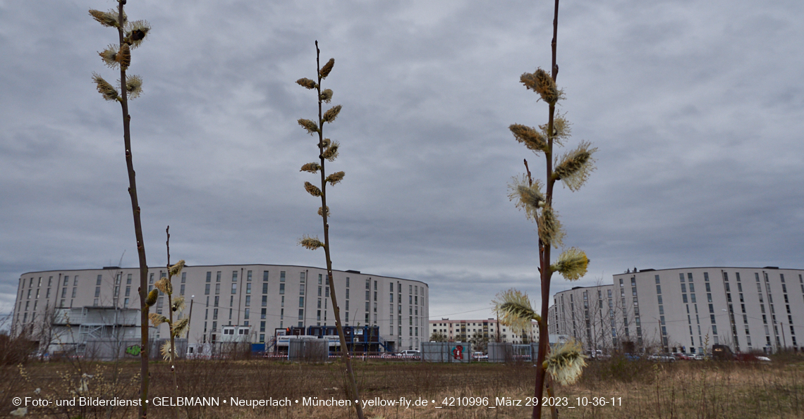 29.03.2023 - Baustelle REVO und Umgebung in Neuperlach